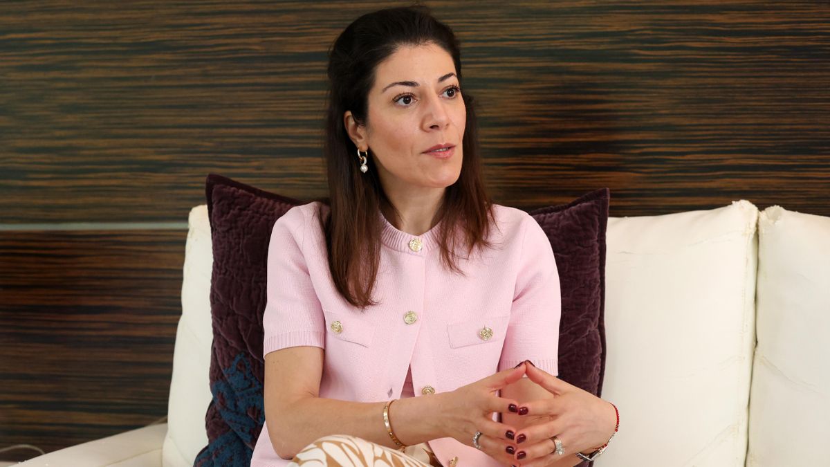 Sara Bazoobandi, durante la entrevista.