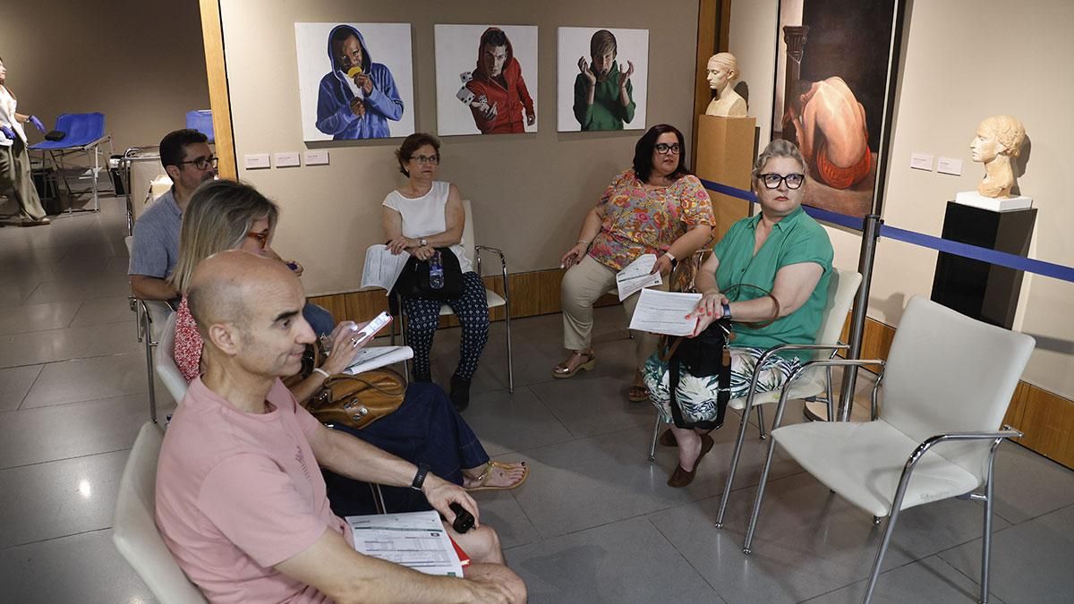 Donación de sangre en la sede de la Fundación Cajasol de Córdoba