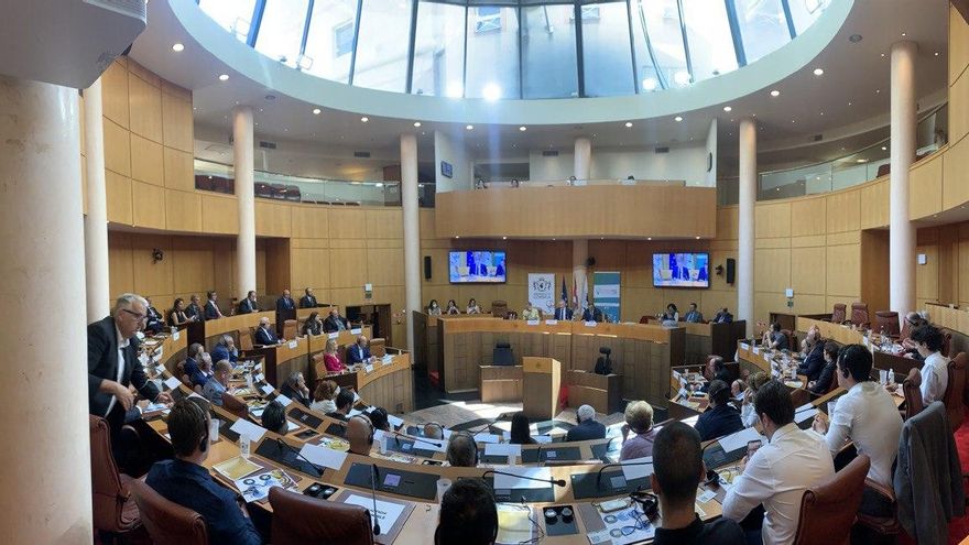 El lehendakari, Iñigo Urkullu, en la Asamblea corsa