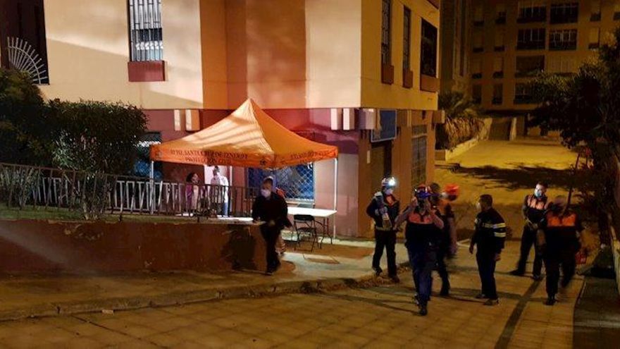 Incendio en un edificio en Santa Cruz de Tenerife
