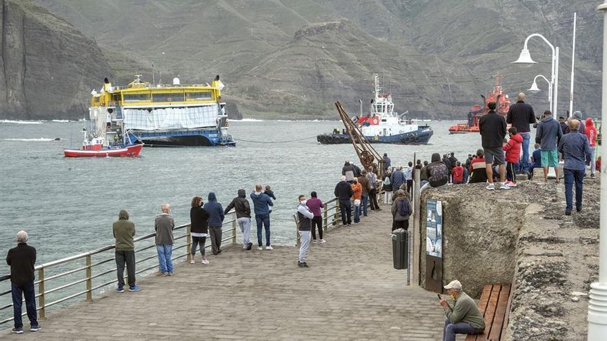 Fred. Olsen atribuye el incidente de Agaete a una meteorología "severa"