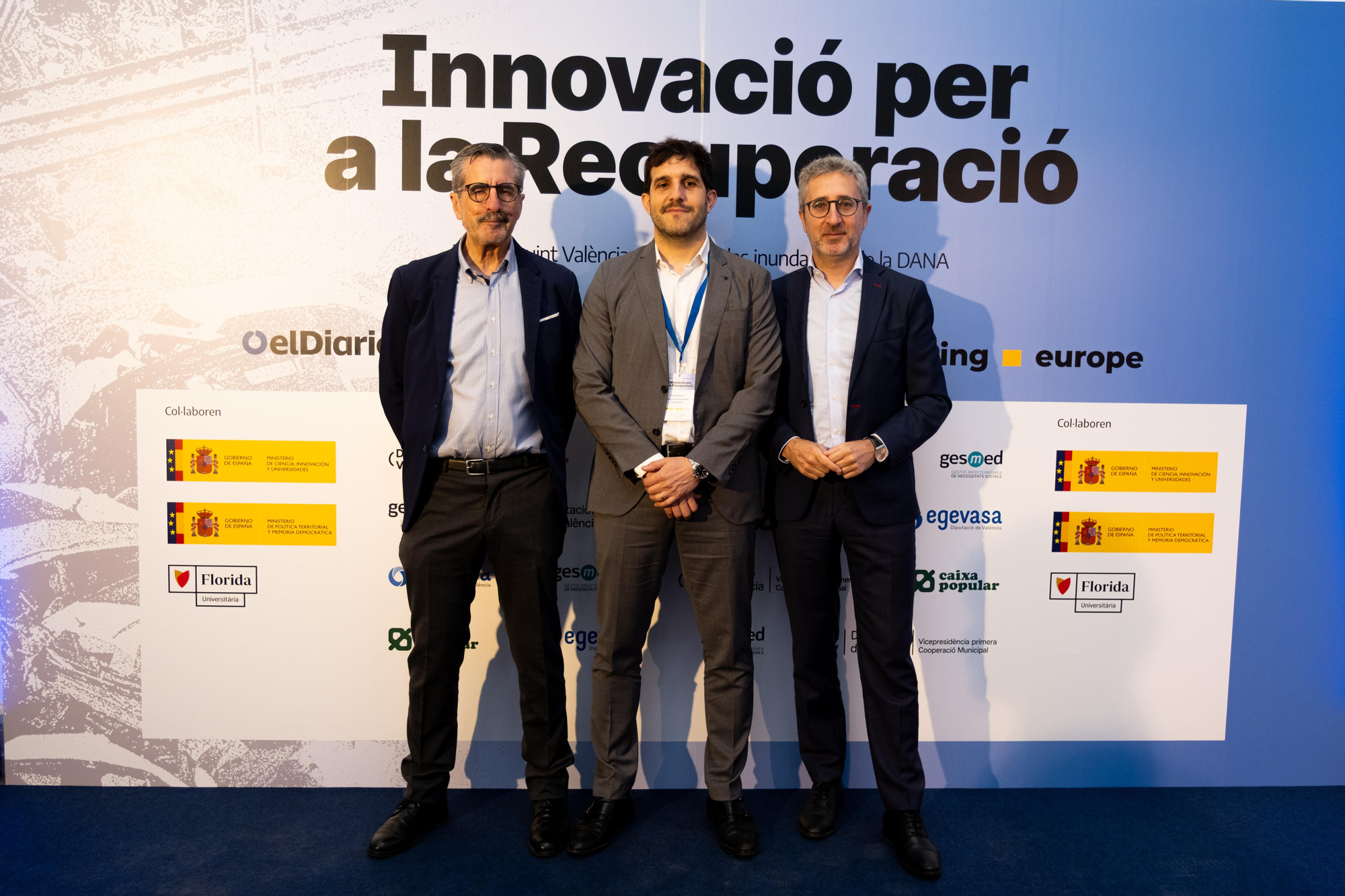 José María Ángel, Sergi Pitarch y Arcadi España.