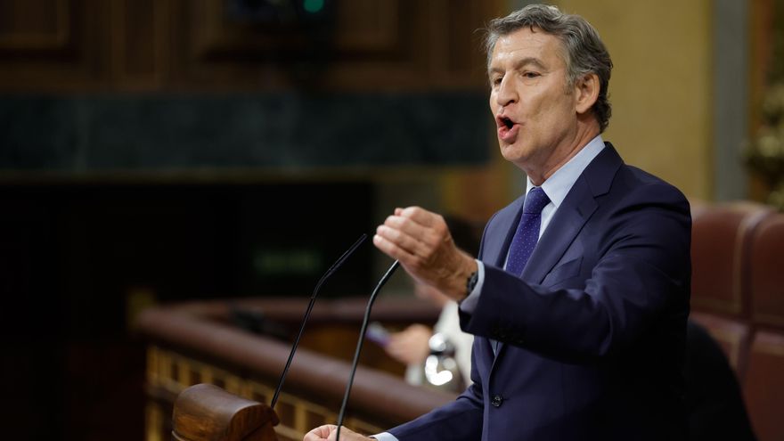 Feijóo llama "farsante" a Sánchez por firmar un pacto de rearme de la OTAN que no cumplirá