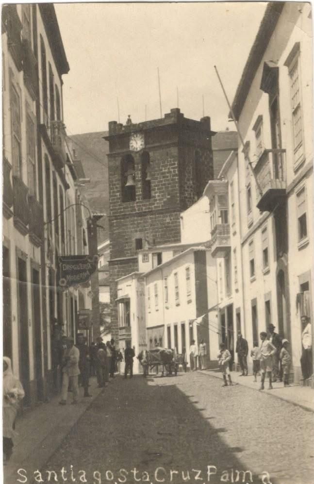 Calle Santiago en Santa Cruz de La Palma (Actual calle Anselmo Pérez de Brito)