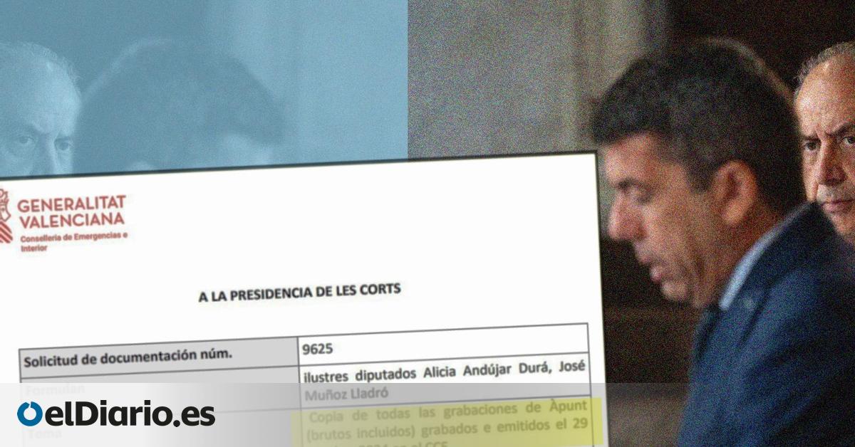 El conseller de Emergencias de Mazón ocultó a una diputada socialista el video del Cecopi