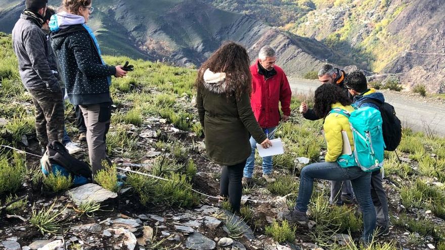 Alumnos del máster Fuego del Campus de Ponferrada.