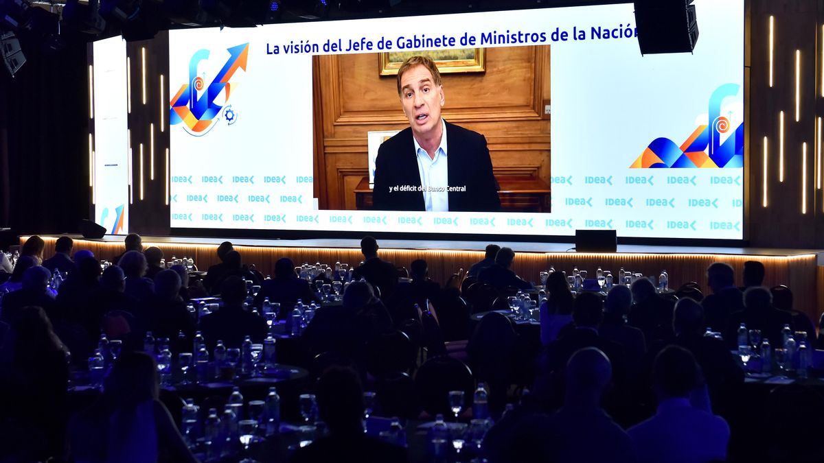 Santilli, en mensaje grabado para el coloquio.
