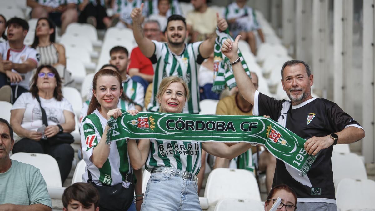 Grada Blanquiverde del Cordoba CF - Sevilla FC