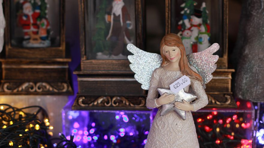 Decoraciones en el puesto de Ana María