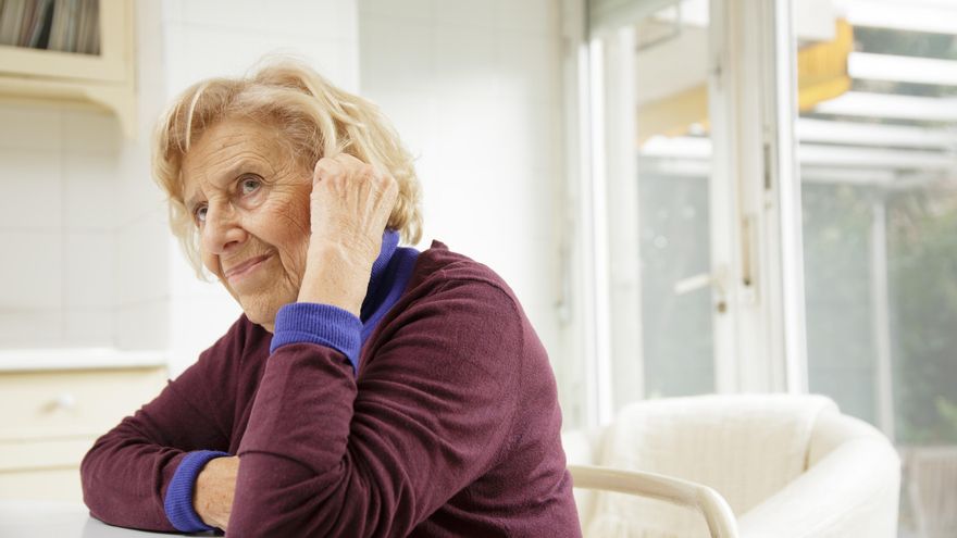 Carmena, durante la entrevista en elDiario.es