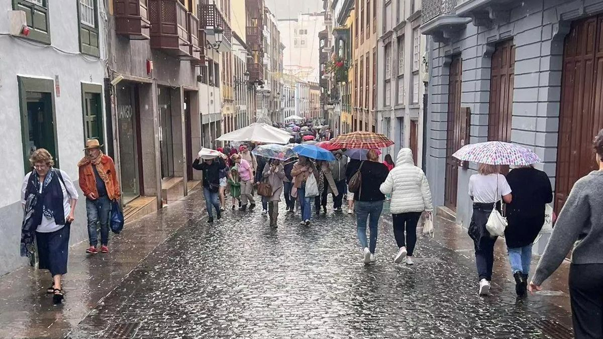 Lluvias este viernes en La Palma