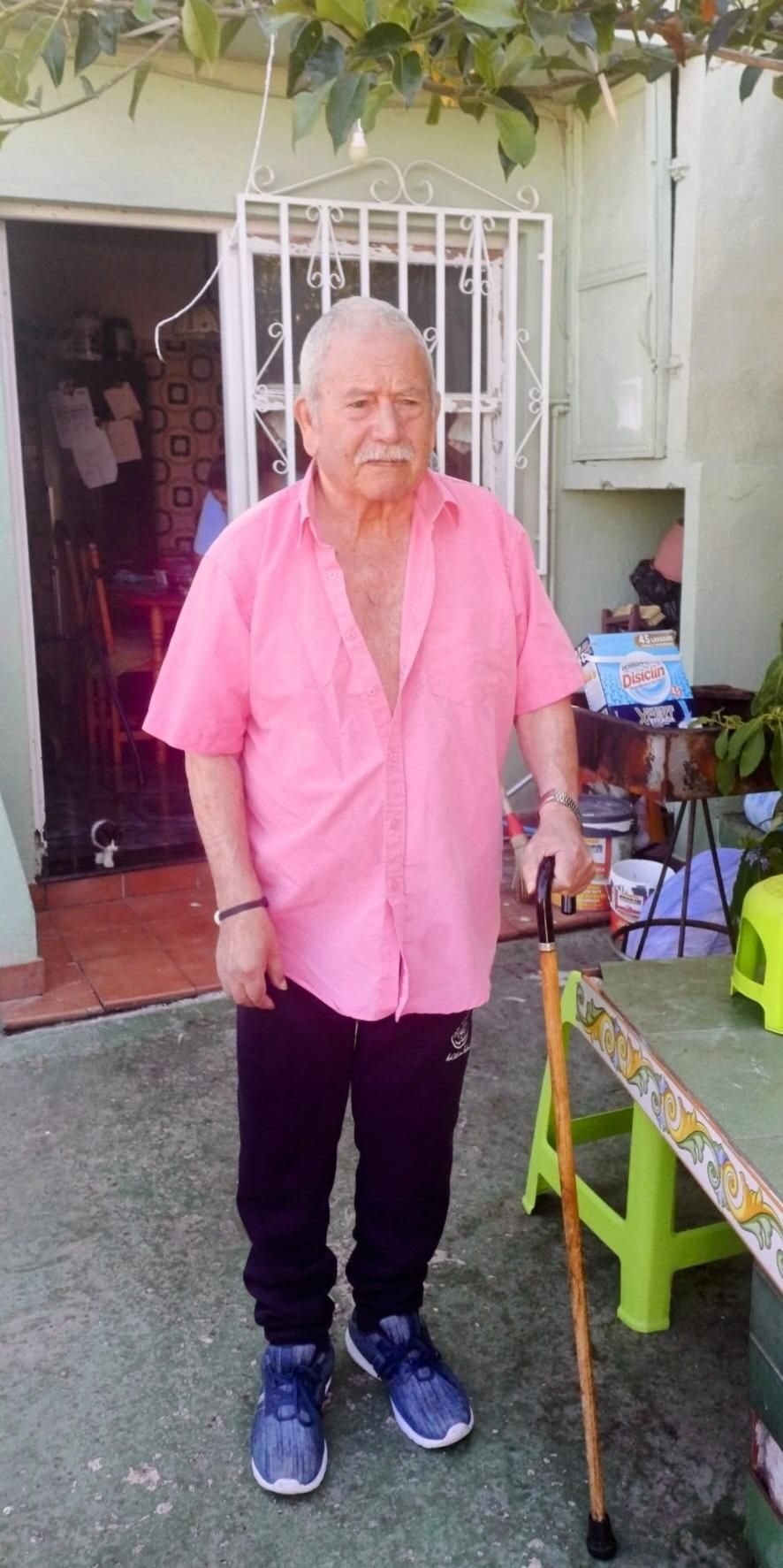 Marcos Alfredo Rodríguez Agüín, a. Farrique. En su casa de Tenerra.
El Paso (julio de 2025).