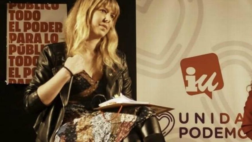 La coordinadora provincial temporal de IU en León, Inés Diago.
