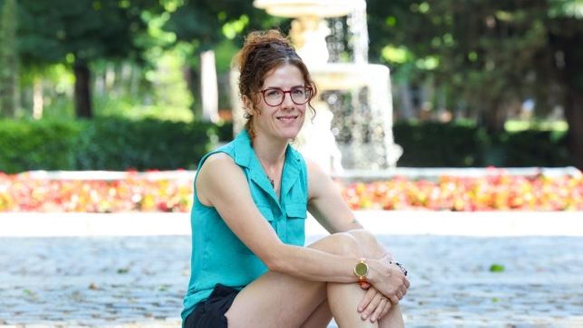 La dibujante Julia Wertz en Madrid durante la entrevista, en la pasada Feria del Libro