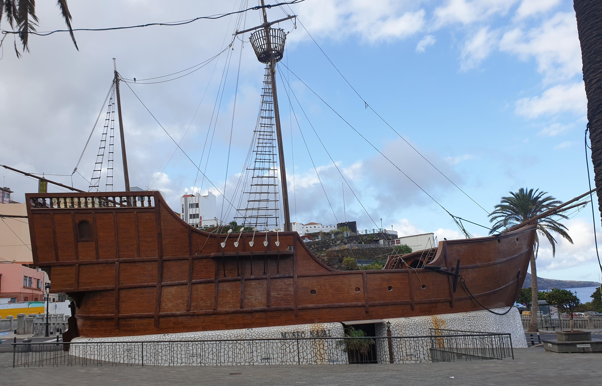 Estado actual del Barco de la Virgen de Santa Cruz de La Palma. 