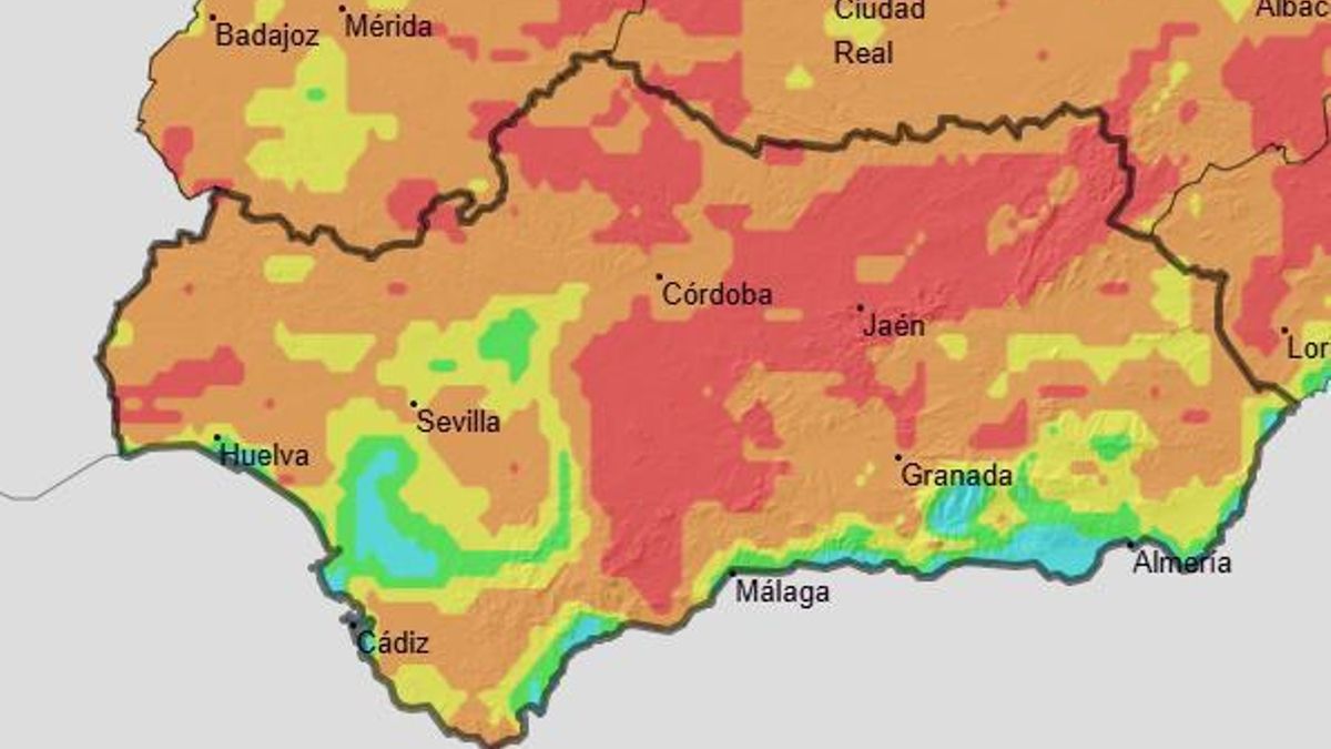 Nivel de riesgo de incendios en Andalucía el próximo 13 de julio