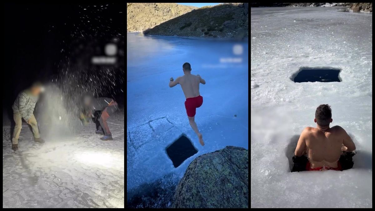 Seis denuncias a un influencer por baños glaciares o vuelos de drones prohibidos en el Parque Regional de Gredos