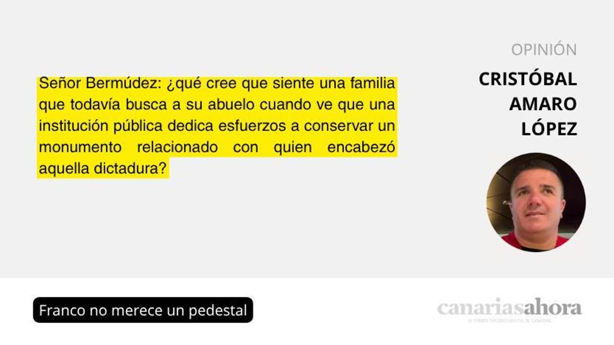 Franco no merece un pedestal