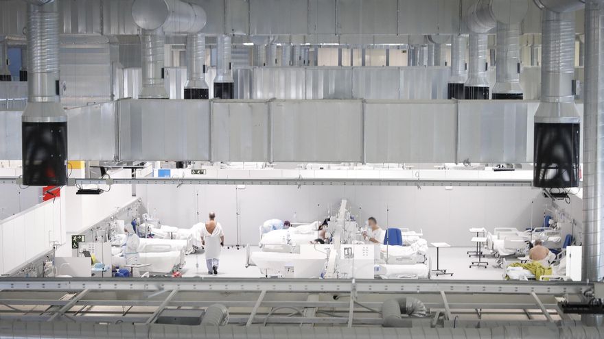 Uno de los pabellones del hospital Isabel Zendal.