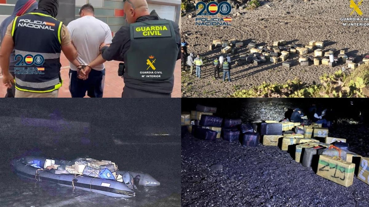 Golpe al narcotráfico en Canarias: hay 25 detenidos y más de 7.500 kilos de hachís incautados