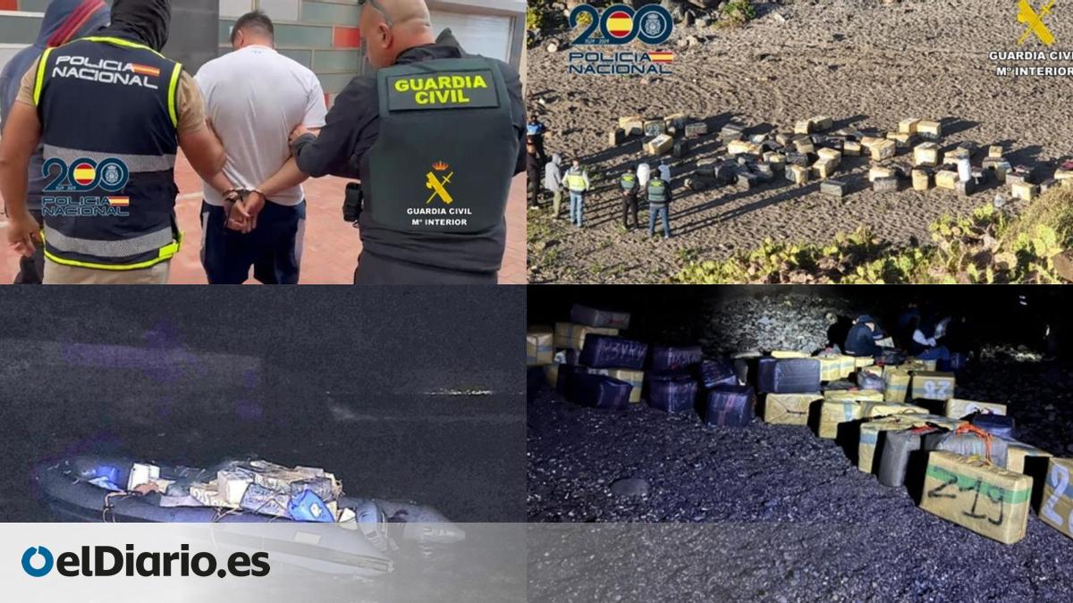 Golpe al narcotráfico en Canarias: hay 25 detenidos y más de 7.500 kilos de hachís incautados
