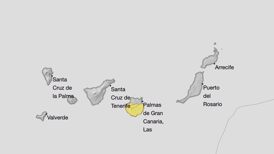 La Aemet actualiza sus avisos por calor en Canarias hasta el jueves, cuando habrá nivel amarillo en Gran Canaria