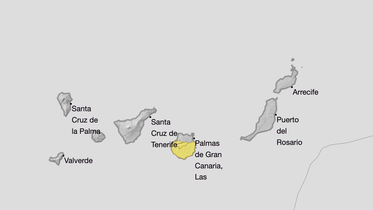 La Aemet actualiza sus avisos por calor en Canarias hasta el jueves, cuando habrá nivel amarillo en Gran Canaria