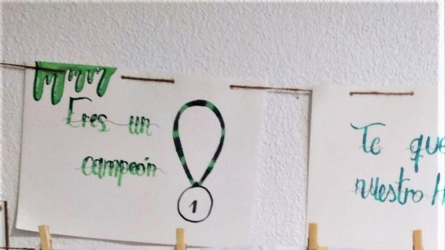 Cartas y dibujos de ánimo enviados a Serafín por sus compañeros