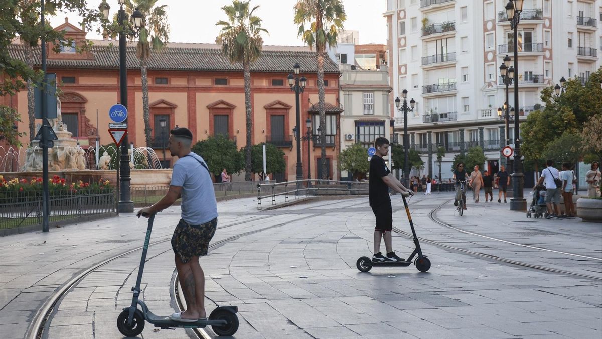 Con patinete y a lo loco