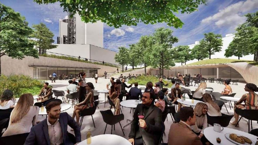 Recreación de una de las nuevas terrazas en el proyecto Renazca