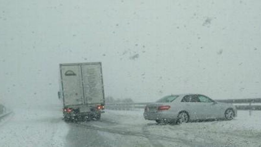 El Manzanal. Temporal de las primeras horas de la tarde de este martes.