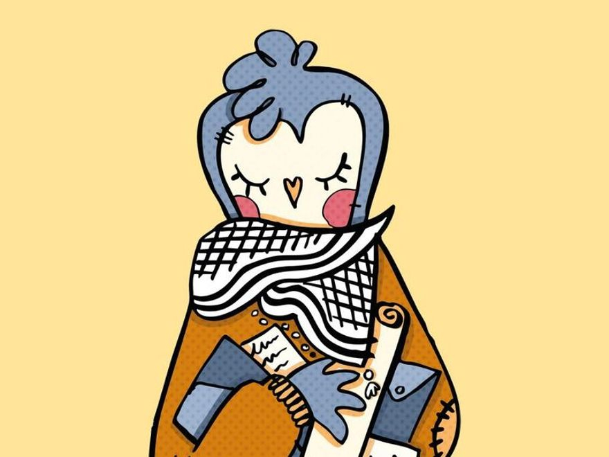 La mascota del Archivo de la Acampada en Sol, Claudia, anima a todos los acampados a aportar sus archivos
