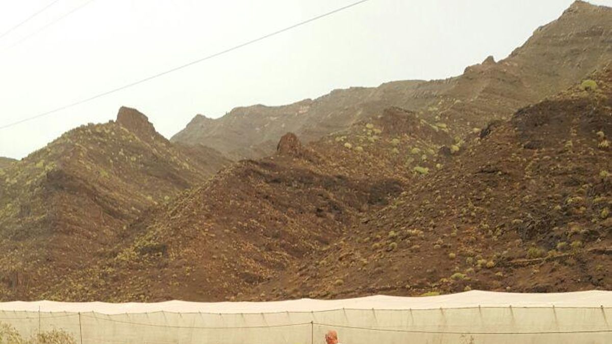 Efectos de la lluvia en el Barranco de Tasarte