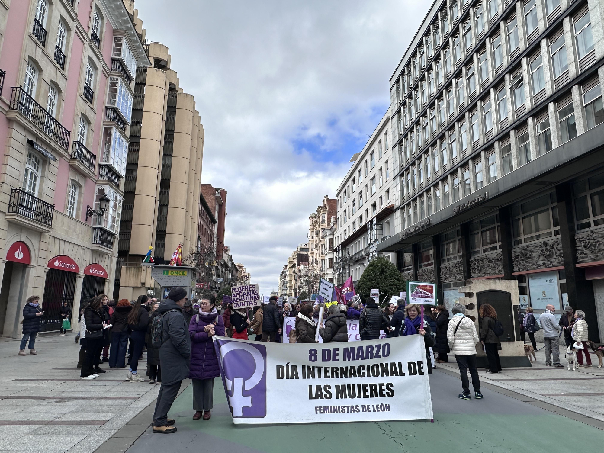 La manifestación del 8M, Día Internacional de las Mujeres, en León