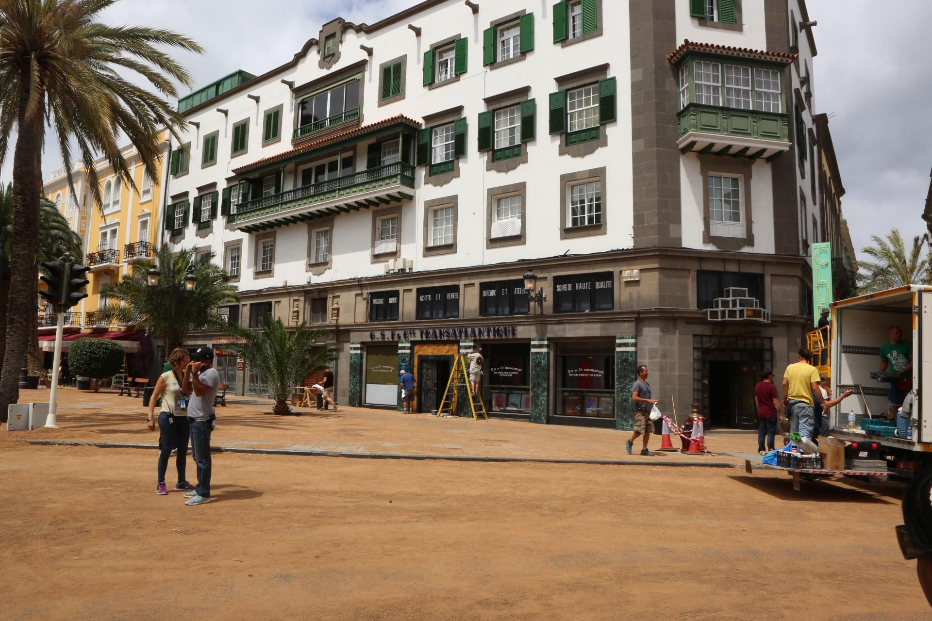 La capital grancanaria se convierte en Casablanca para el rodaje de 'Allied' (Alejandro Ramos)