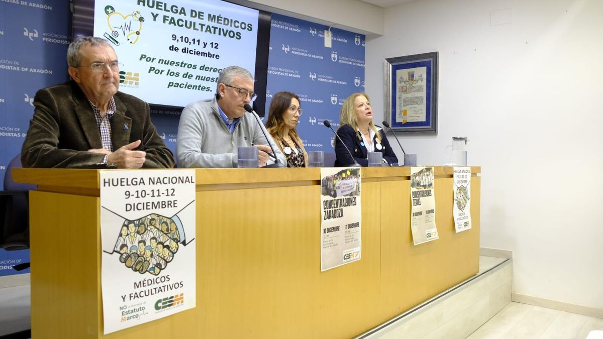 Huelga de médicos en Aragón: exigen mejoras al Gobierno autonómico y rechazan el Estatuto Marco de Sanidad