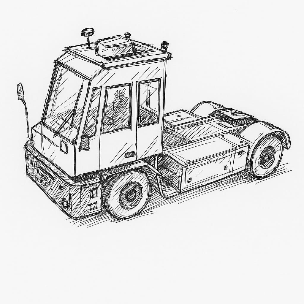 Boceto del H2Tractor que será presentado en público el próximo 28 de octubre