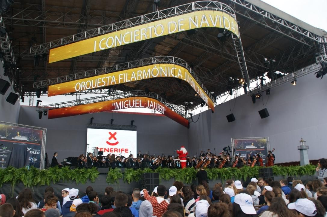 Un momento, durante el recital