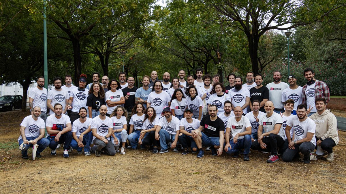 El equipo de Odders Lab durante un 'team building'.
