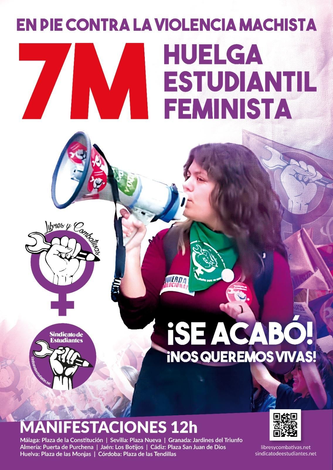 Cartel de la huelga estudiantil del 7 de marzo