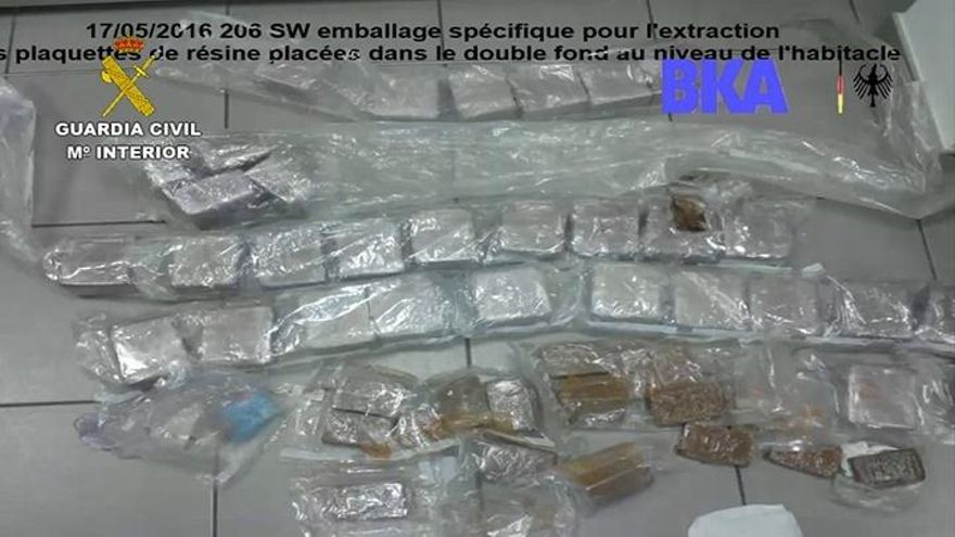 Un total de 29 detenidos en una operación internacional contra una red de tráfico de drogas y personas