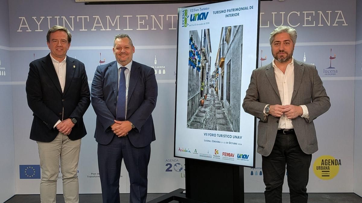 Distribución turística, destinos de interior, conectividad y nuevos viajeros, ejes del VII Foro UNAV de Lucena