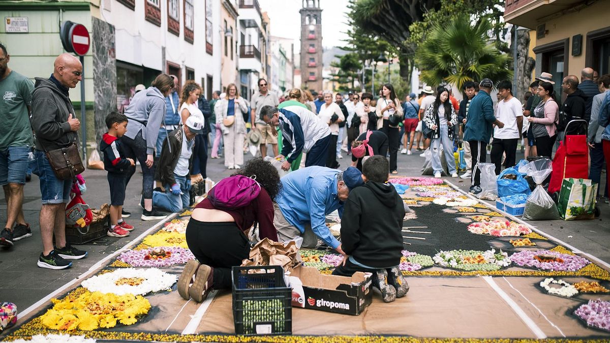 Alfombras del Corpus en La Laguna