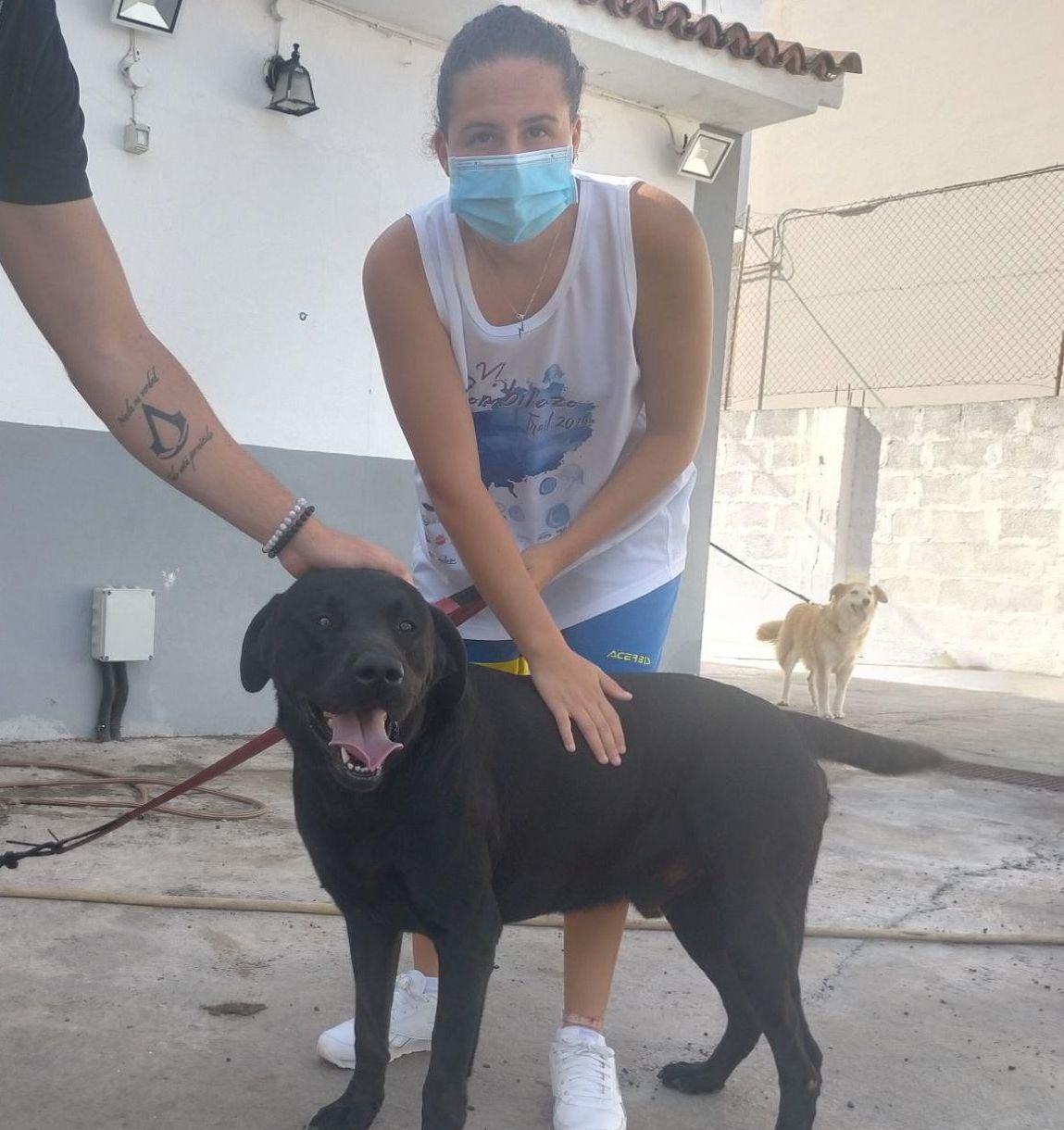 Axel con Cecilia en el refugio de fauna en El Paso / RR.