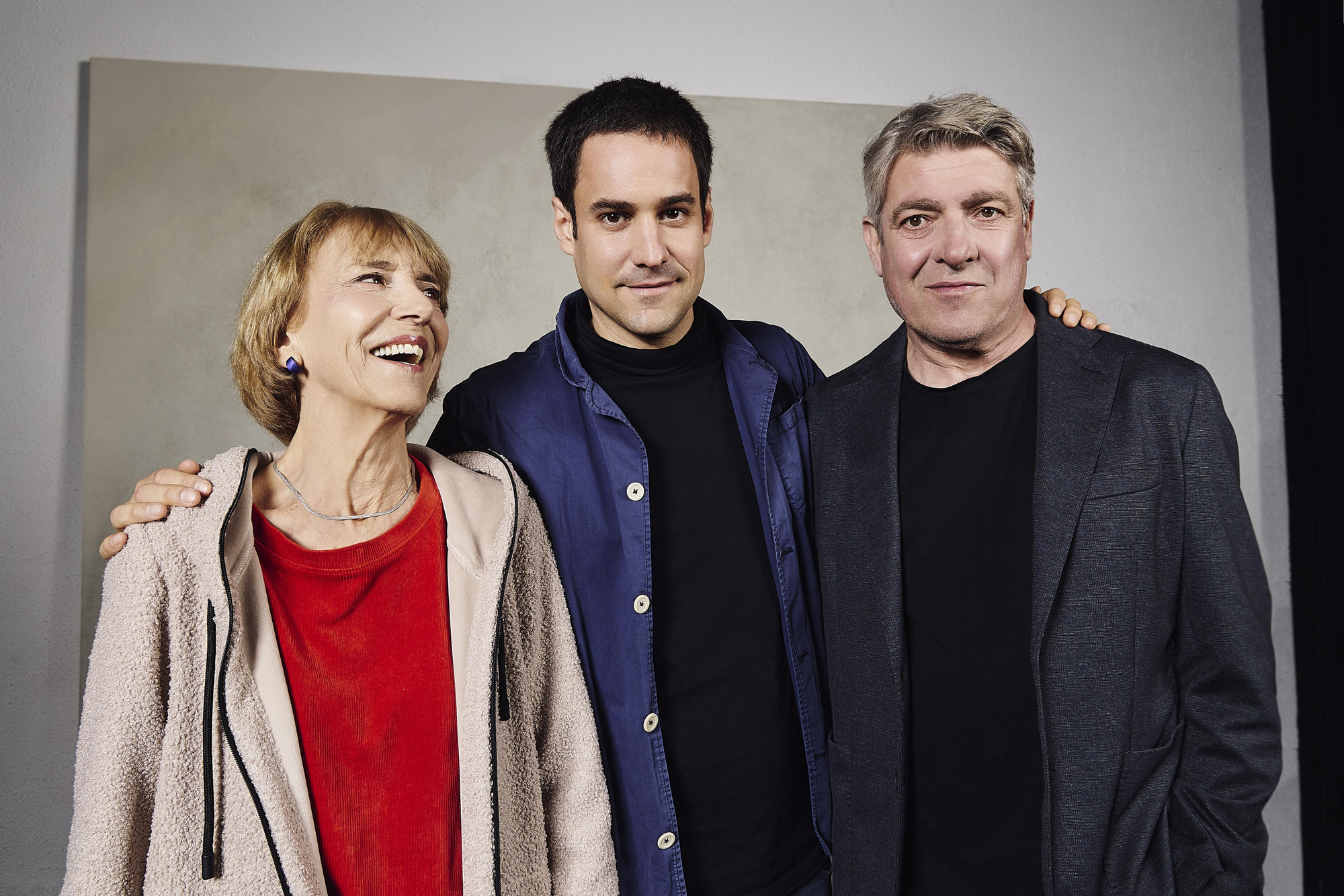 Los intérpretes Imma Colomer y Pere Arquillué, junto al director Albert Arribas