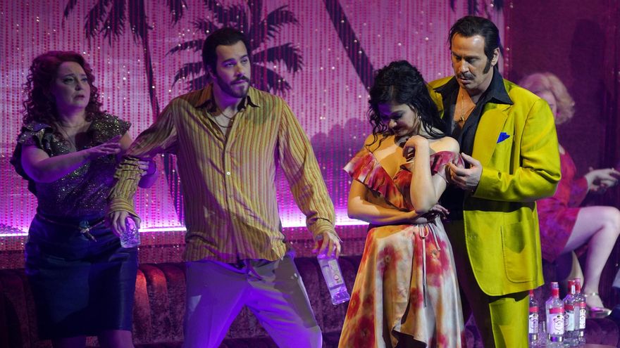 Marie-Claude Chappuis (Mercédès), Lluís Calvet (Le Dancaïre), Aigul Akhmetshina (Carmen), Lucas Meachem (Escamillo),  Natalia Labourdette  (Frasquita)