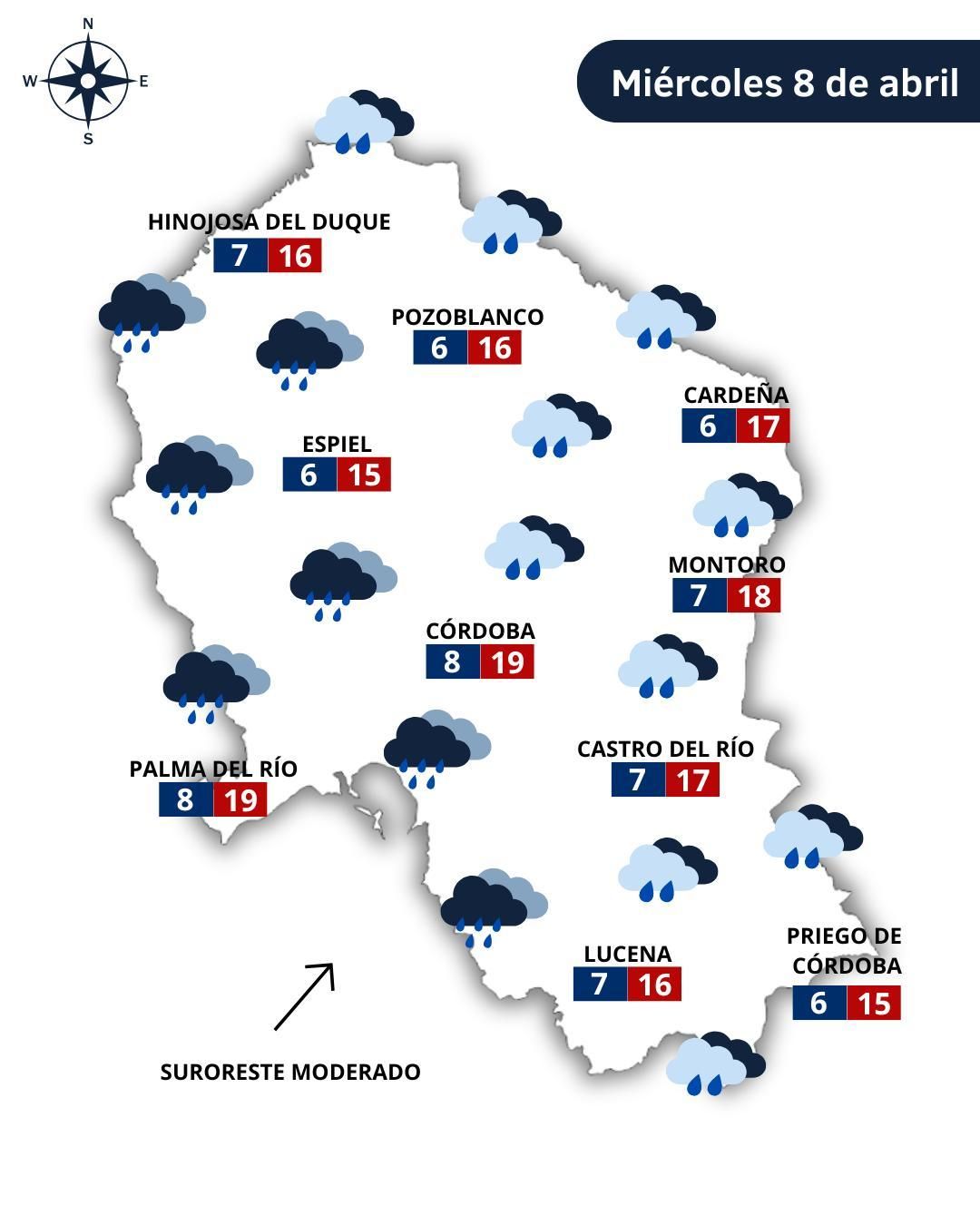 Mapa del miércoles.