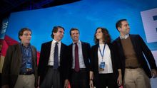 Martínez-Almeida, Aznar, Casado, Díaz Ayuso y García Egea.