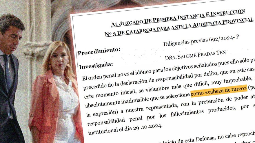 La estrategia de la exconsellera Pradas para tratar de esquivar la imputación de la jueza de la DANA: la culpa fue de los demás