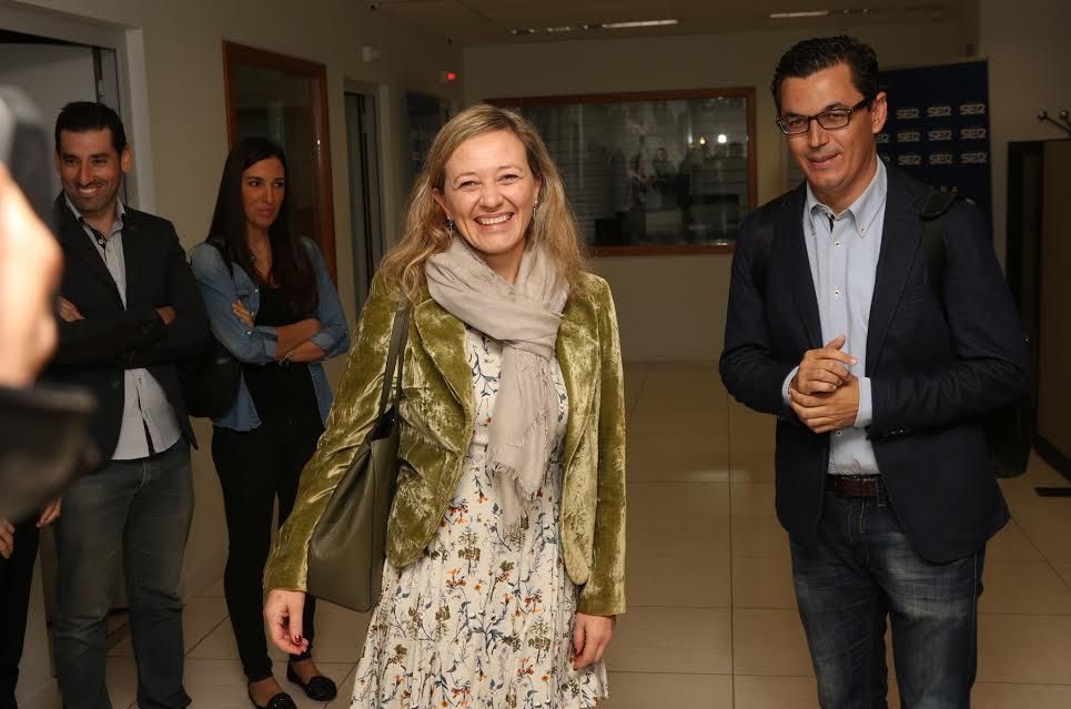 Victoria Rosell, junto a Pablo Rodríguez.